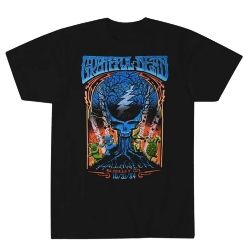 Grateful dead Halloween Short Sleeve Screen Printed T Shirt XL